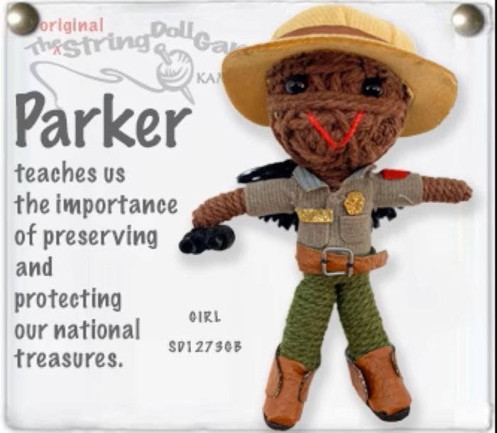 Parker the Park Ranger String Doll Keychain