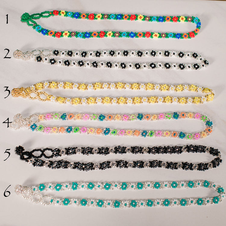 Beaded Flower Jewelry: Choose your Color!