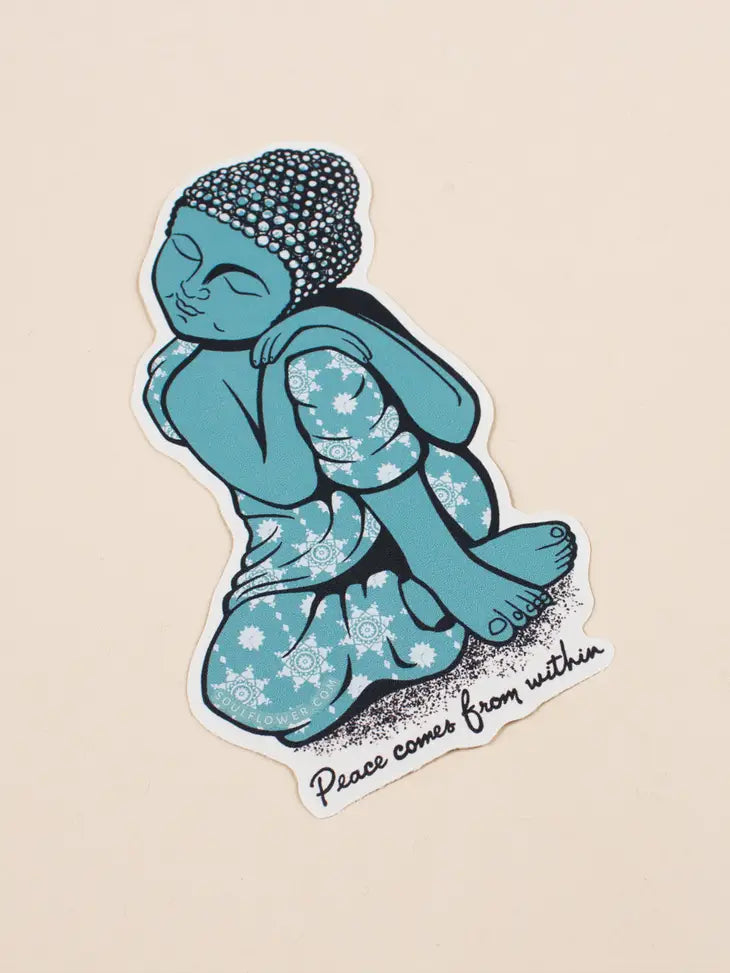 Soul Flower Meditate Sticker