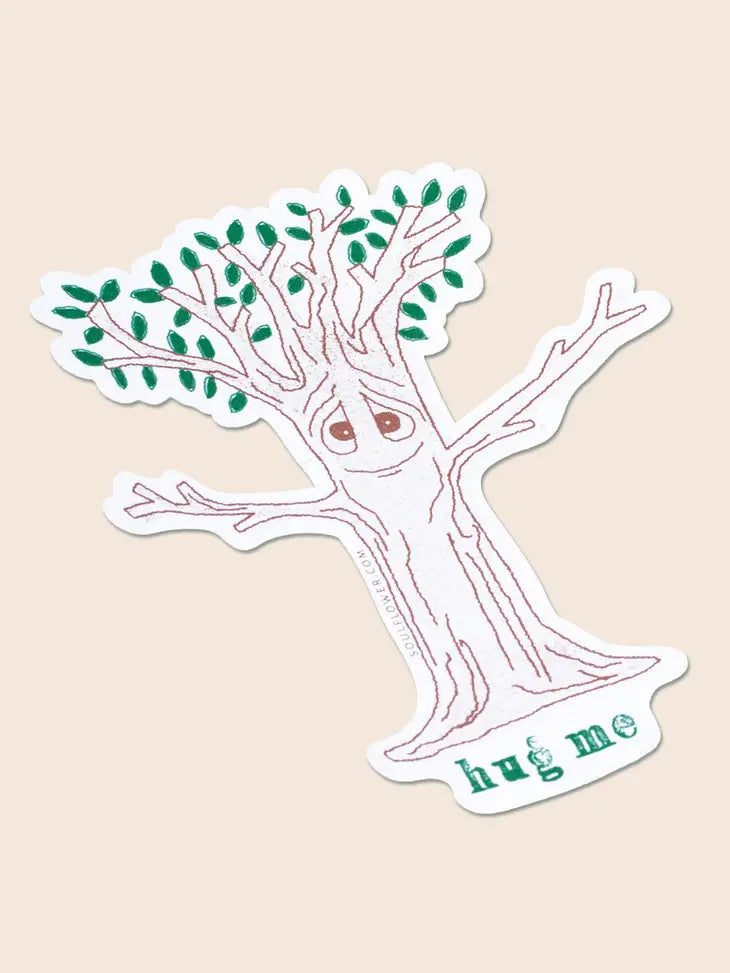 Soul Flower Tree Hugger Stickers