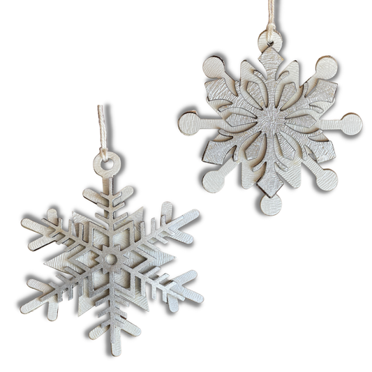 Snowflakes Christmas Ornaments Set