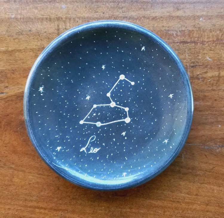 Zodiac Constellations Ceramic Ring Dish