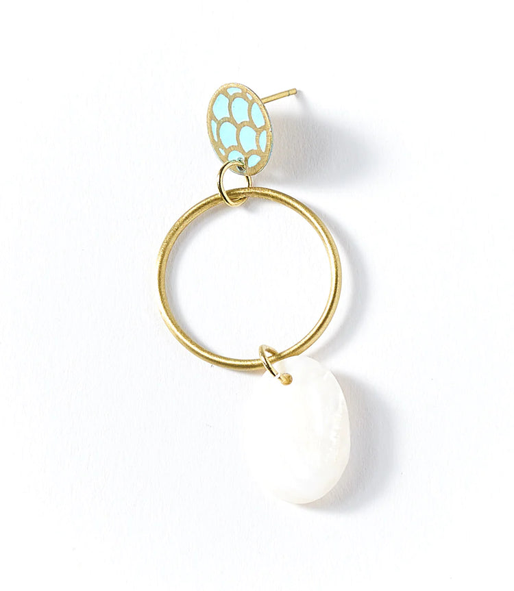 Dhavala Earrings Teal Drop
