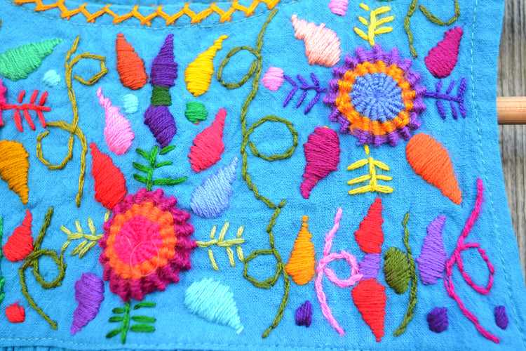 Guatemalan Girls Embroidered Sundress