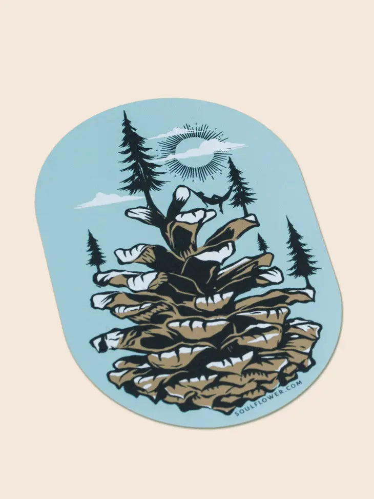 Soul Flower Tree Hugger Stickers
