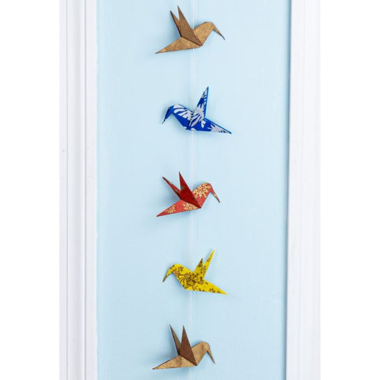 Eco Garland: Origami Hummingbird