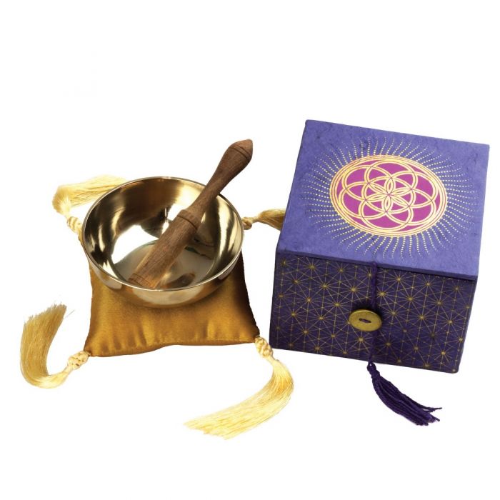 Meditation Bowl Box: 3.5" Seed of Life