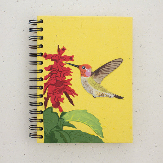 Large Notebook Yellow Hummingbird