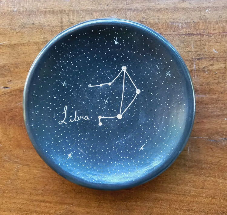 Zodiac Constellations Ceramic Ring Dish