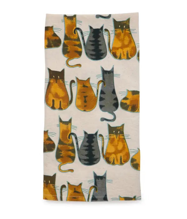 Cats About It Tea Towel