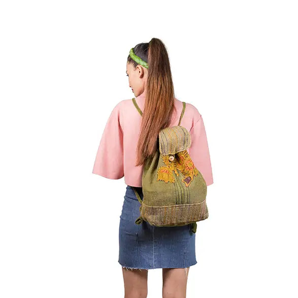 Sunflower Drawstring Backpack