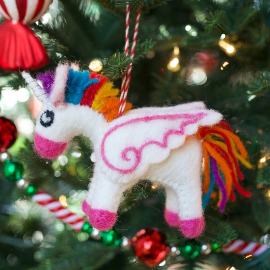 Felt Unicorn Ornament