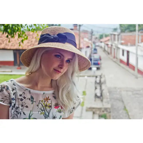 Somerset Bow Woven Palm Hat