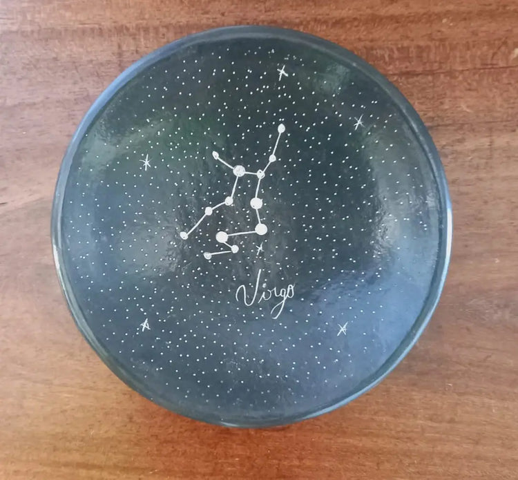 Zodiac Constellations Ceramic Ring Dish