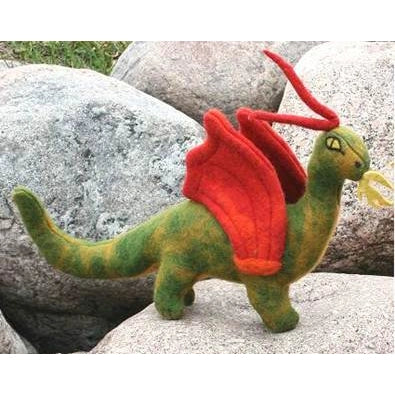 Large Felted Dragon