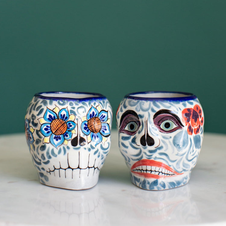 Fair Trade Sugar Skull Mugs Gift Basket