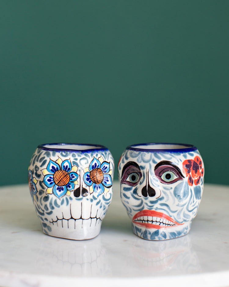 Fair Trade Sugar Skull Coffee Cup / Mug made in Guatemala