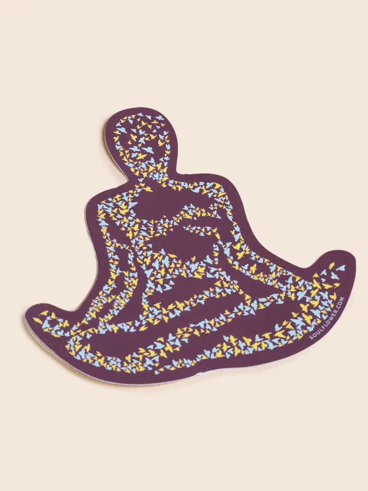 Soul Flower Meditate Sticker