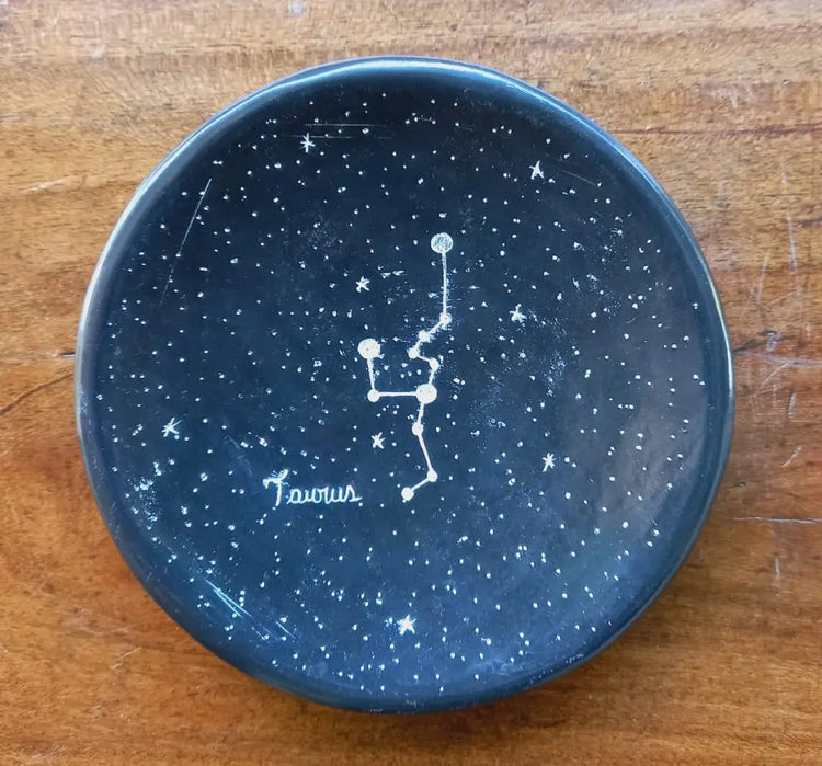 Zodiac Constellations Ceramic Ring Dish