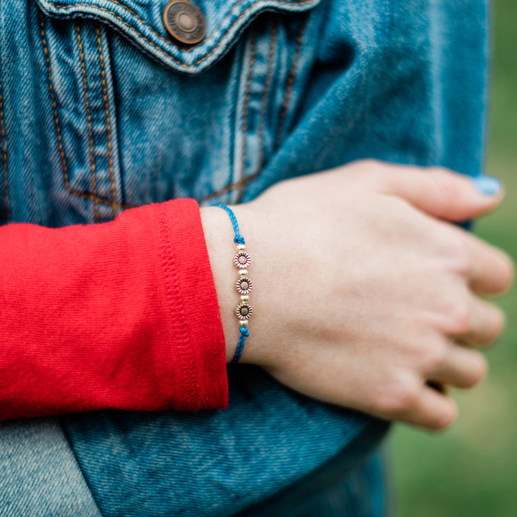 Sunflower String Bracelet