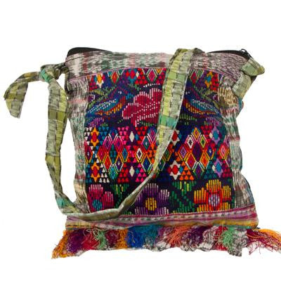 Lucia's World Emporium Fair Trade Handmade Guatemalan Mini Fringe Purse