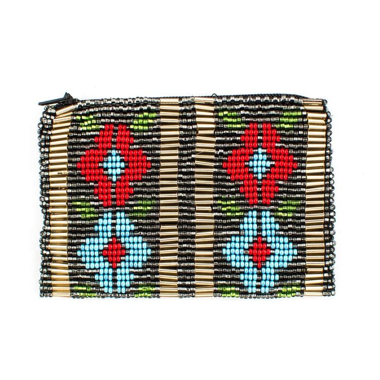 Lucia's World Emporium Fair Trade Handmade Guatemalan Beaded Coin Bag