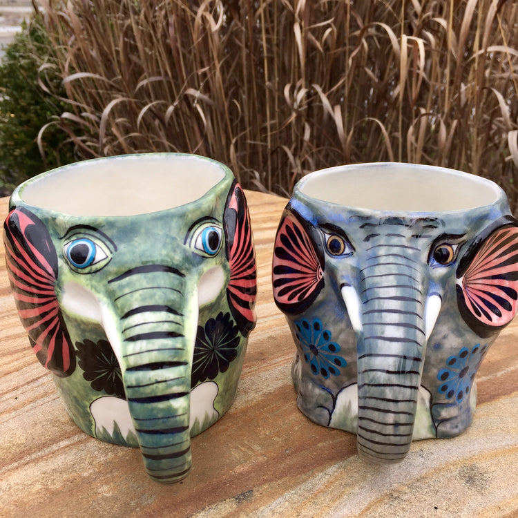Fair Trade Elephant Coffee Cup / Mug made in Guatemala