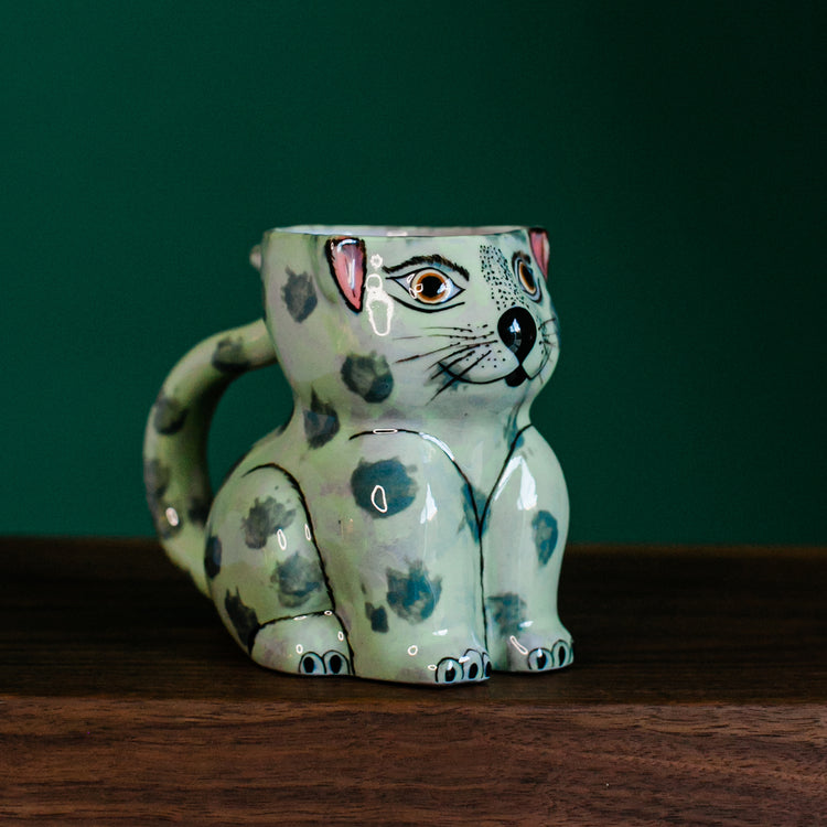 Lucia's World Emporium Fair Trade Handmade Guatemalan Ceramic Cat Mug