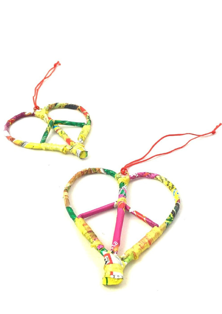 Peace Heart Ornament