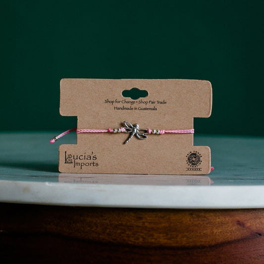 Dragonfly String Charm Bracelet