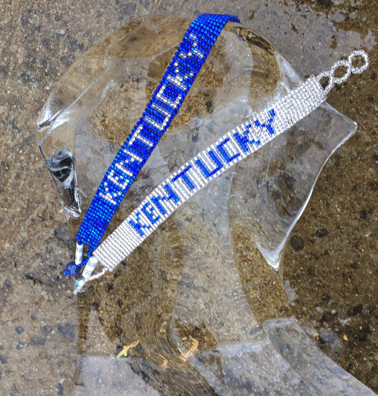 Hand beaded Kentucky bracelet BBN #teamkentucky