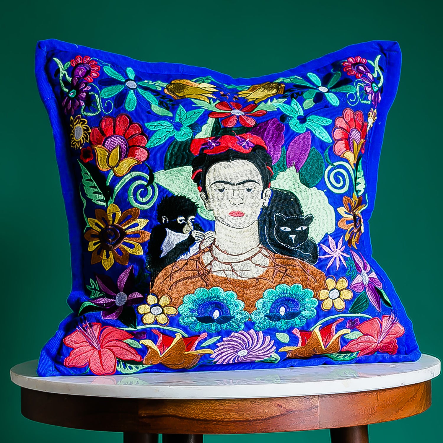 handschuhe frida kahlo Frida Kahlo Hand-Embroidered Pillowcase – Lucia's World Emporium