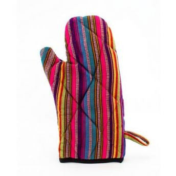 Lucia's World Emporium Fair Trade Handmade Guatemalan Fabric Oven Mitt