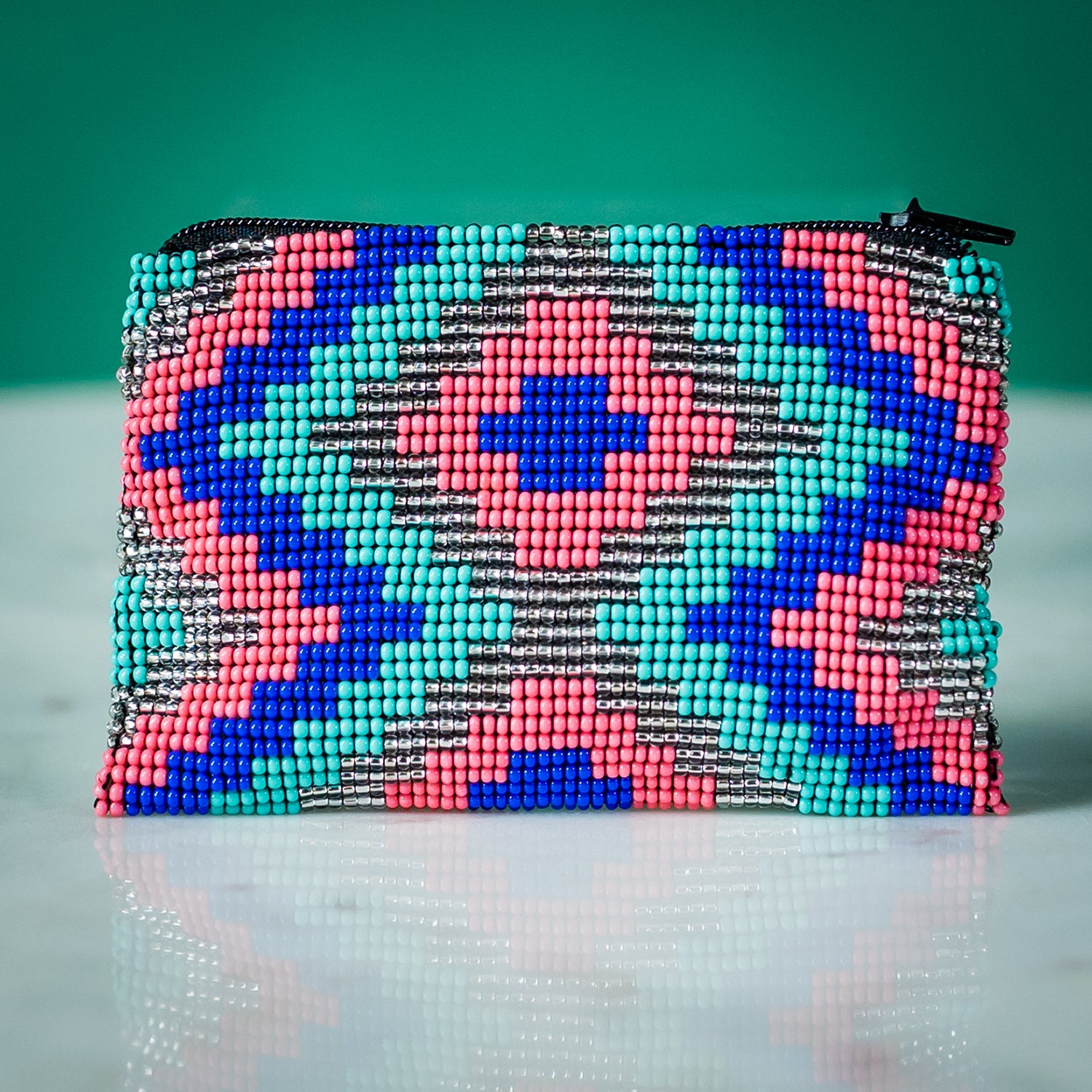 Native American Style Beaded Coin Pursechange Purse for 