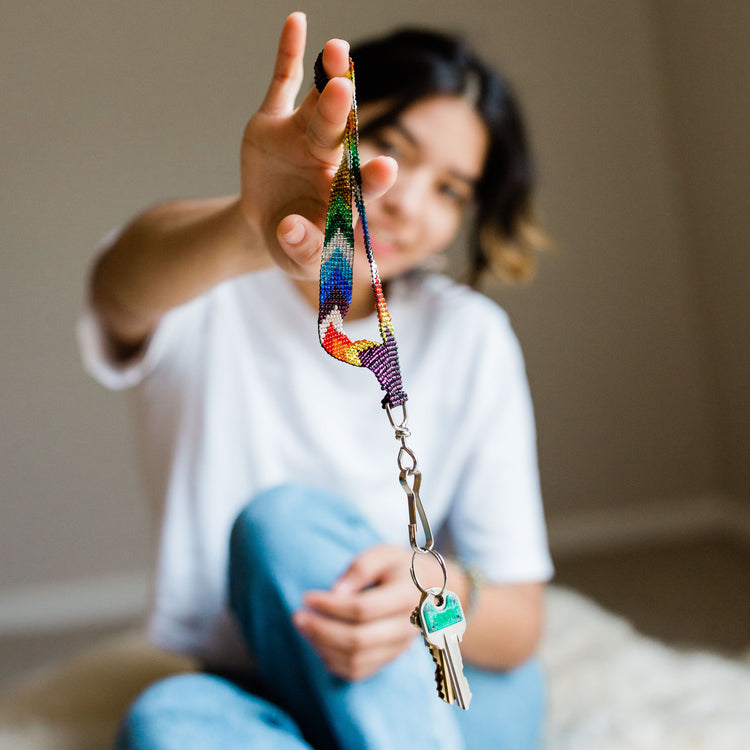 fair trade handmade beaded accessories accessorize ethically back to school fair trade key holder beaded