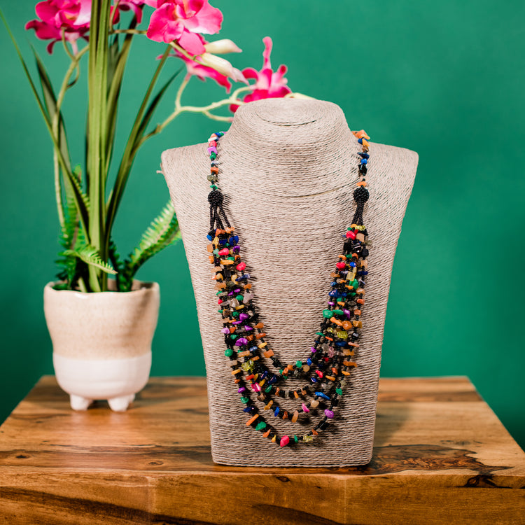 Fiesta Necklace in Black