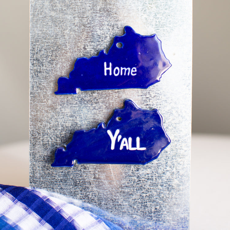 Fair Trade Kentucky map with Y'all made in guatemala