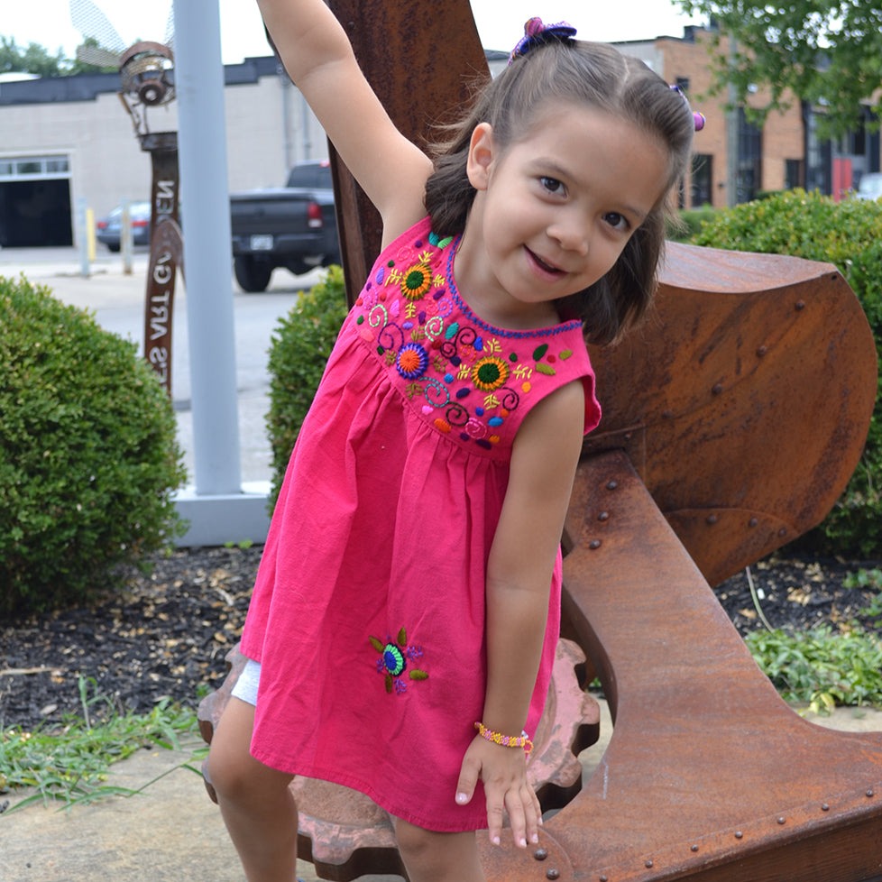 Guatemalan Girls Embroidered Sundress Lucia s World Emporium