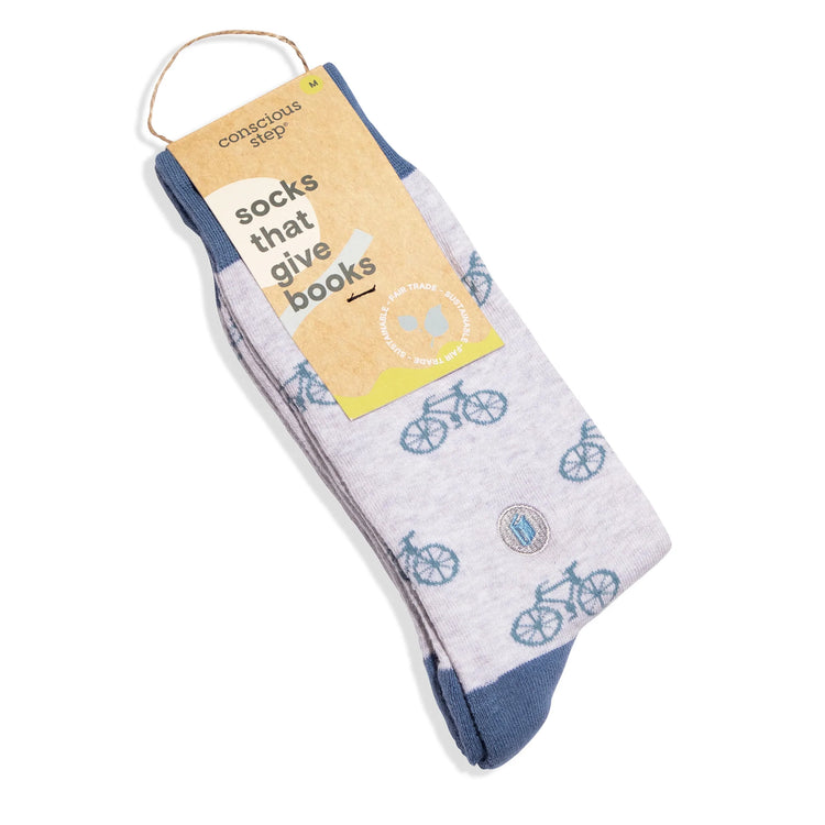 Socks That Give Books- Bikes