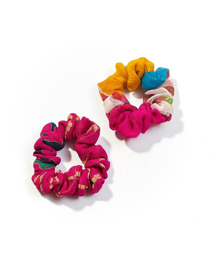 Upcycled Sari Scrunchie