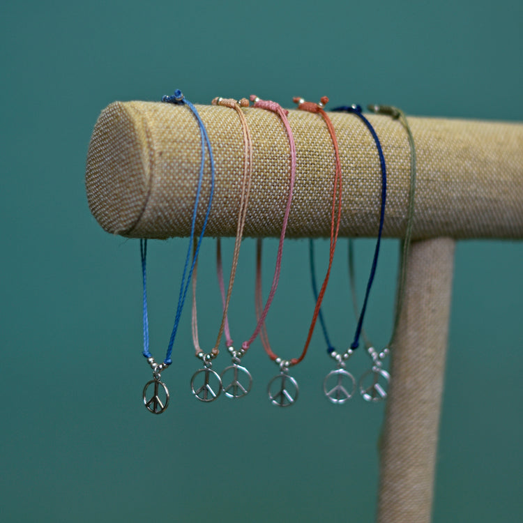 Fair Trade Peace String Bracelet