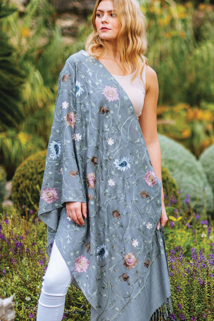 Rajika Embroidered Shawl