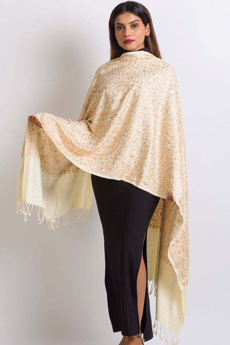 Tanaya Shawl Ivory