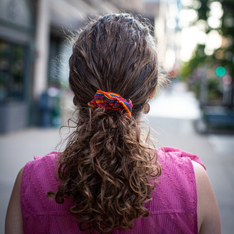 Lucia's World Emporium Fair Trade Handmade Guatemalan Hair Scrunchie