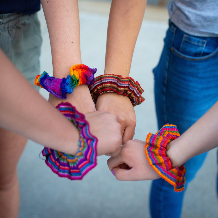 Lucia's World Emporium Fair Trade Handmade Guatemalan Hair Scrunchie