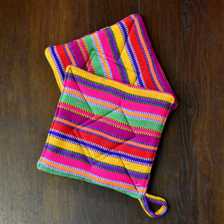 Matching set of 2 Guatemalan Pot Holders