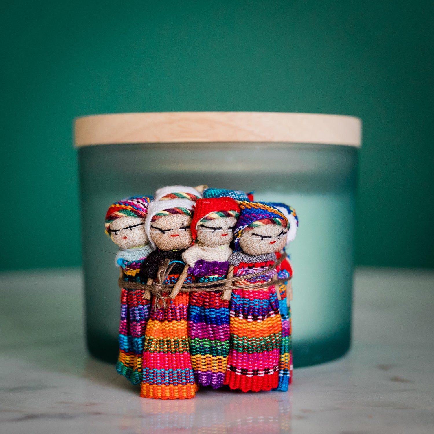 worry dolls small mini figurine decorative handmade cotton