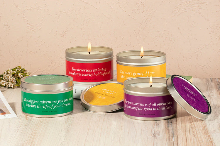 Prosperity Candle- Springtime Quotes