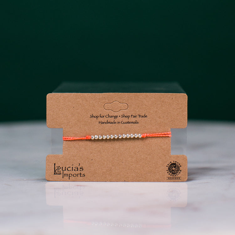 Guatemalan fair trade String bead bracelet