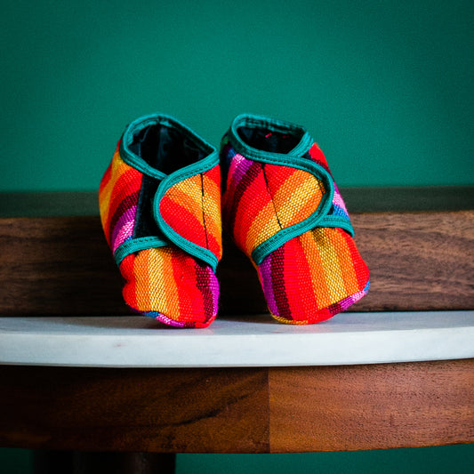 Guatemalan Velcro Baby Booties